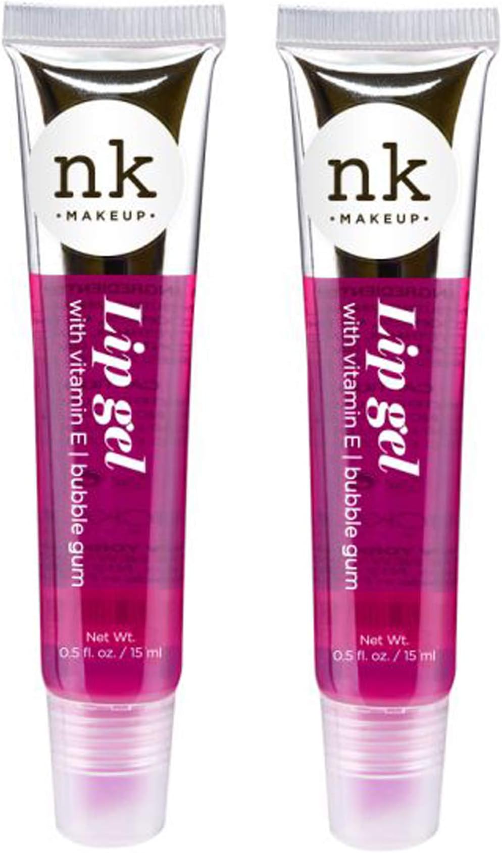 NICKA K NEW YORKLip Gel Color with Vitamin E - Bubble Gum (2PACK)