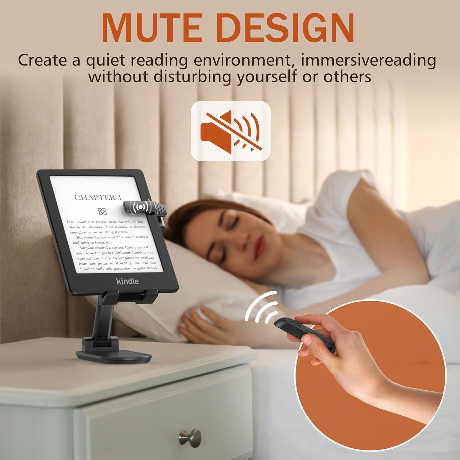 Remote Control Page Turner for Kindle Paperwhite.Kindle Clicker Page Turner for Kindle Oasis Kobo Device.Ebook Readers & Accessories
