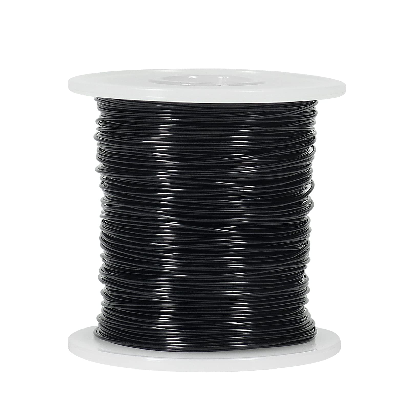 20 Gauge 0.8mm Aluminum Craft Wire for Jewellery Making, 328 Feet Bendable Metal Wire for Sculpting, Crafting, Modelling and Wrapping (Black)