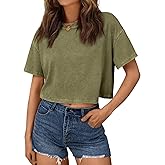 Trendy Queen Women's Short Sleeve Crop T-Shirt