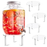 Aemygo 4 Pcs Drink Dispenser Stand, 7.9" Acrylic