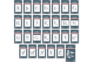 Spellbinders Every Occasion Plaque de presse BetterPress en métal Motif alphabet floral