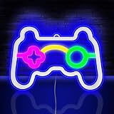 HOTUT Neon Sign Game Neon Light Blue USB Battery Powered 9.7x6.5 in Wall Decor view 1