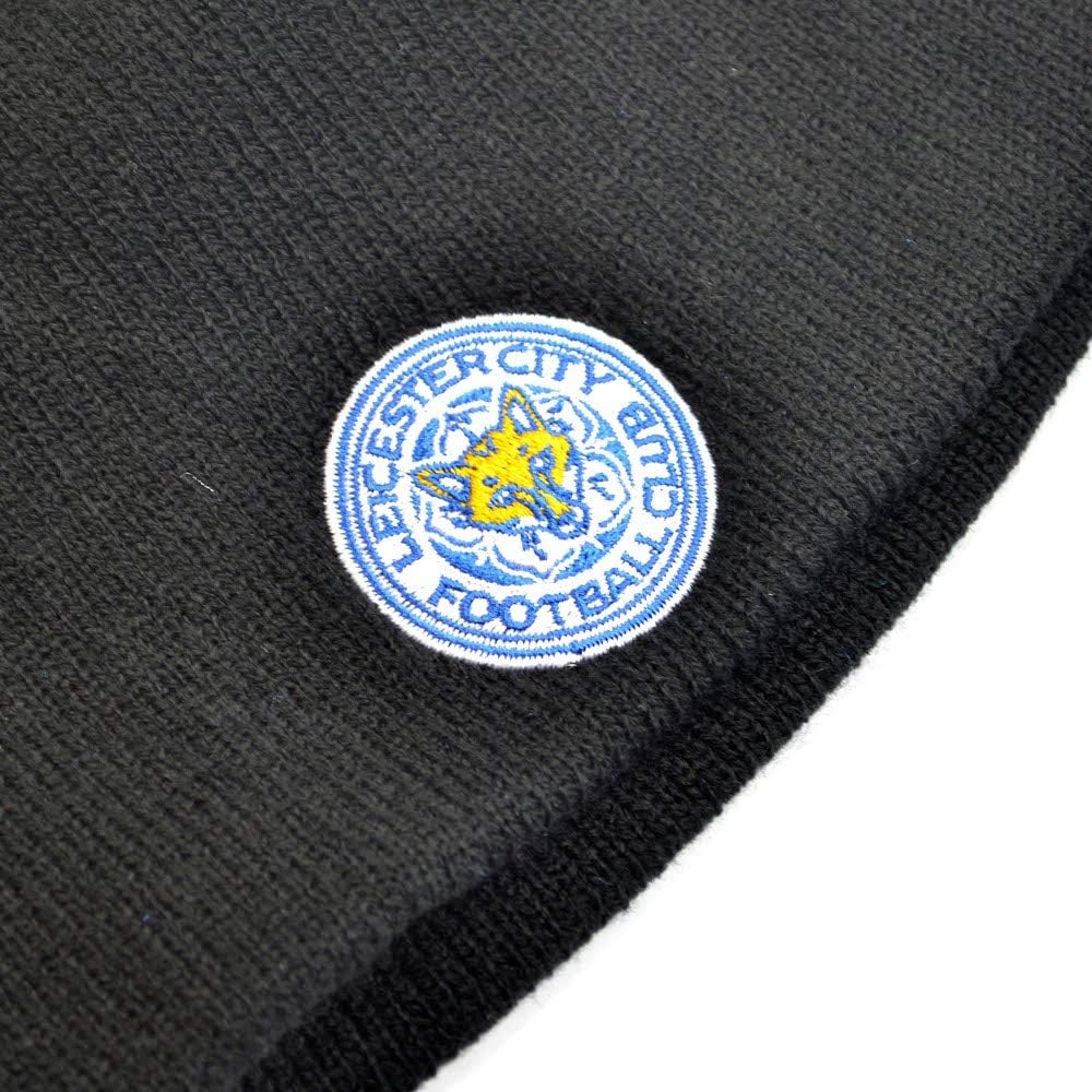 Amazon レスターシティfc 本物のeplブランドブラックニット帽 Leicester City F C 帽子 キャップ