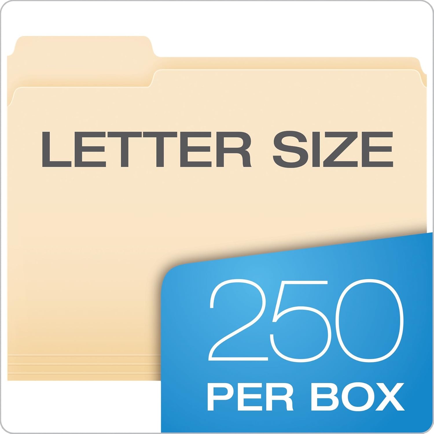 Pendaflex File Folders, Letter Size, 1/3 Cut, Manila, 250 per Box (752250) : Office Products