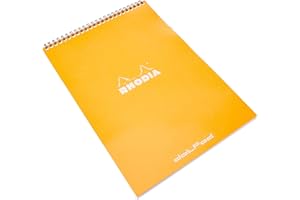 Rhodia Wirebound Notepad, A4, Dot - Orange