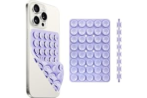 Yojaro Silicone Suction Cup Phone Case Mount Double Sided, Phone Accessories Hands-Free Strong Grip Holder for Selfies and Videos, Silicon Phone Stand for iPhone and Android Lavender