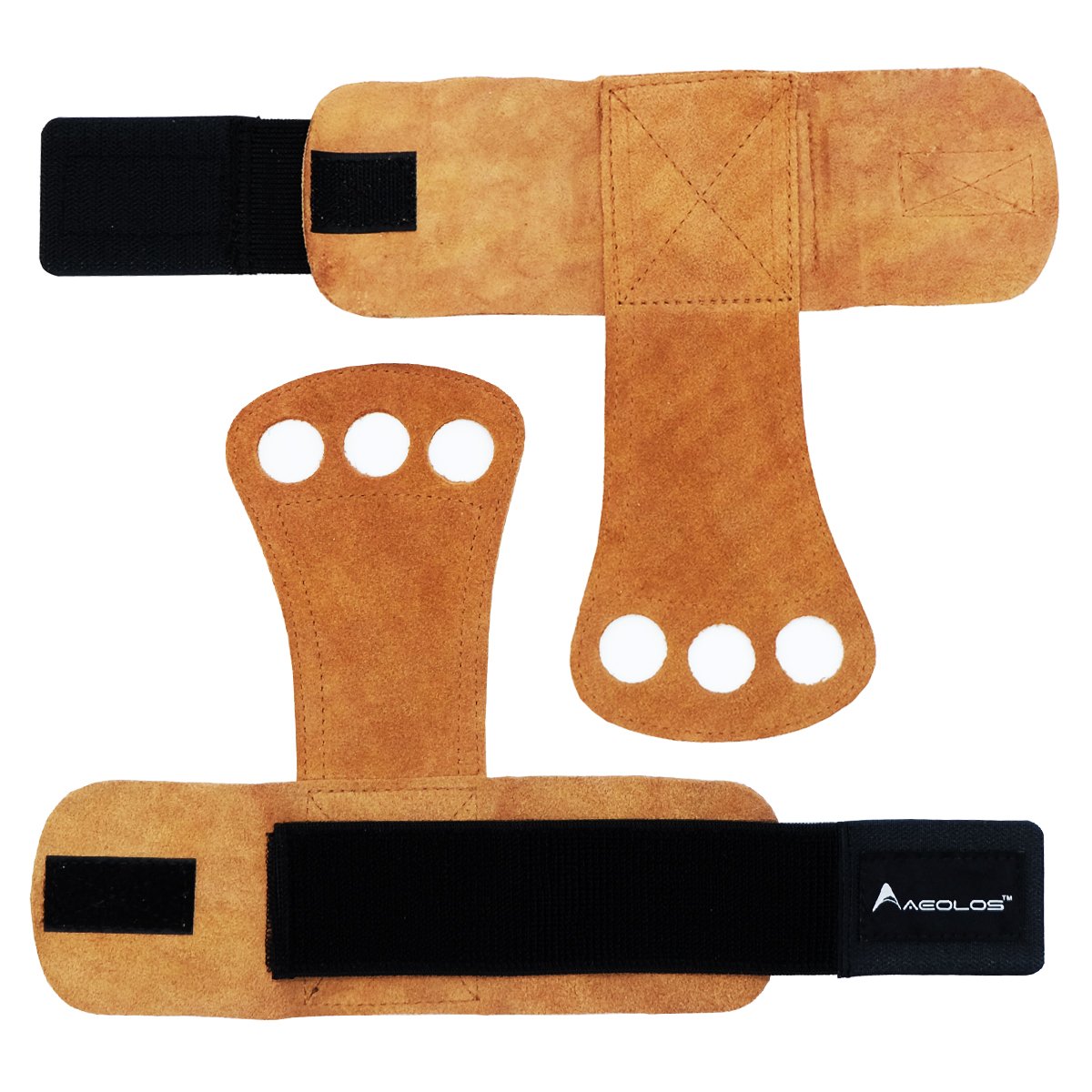 AEOLOS Leather Gymnastics Hand GripsGreat for Gymnastics,Pull up