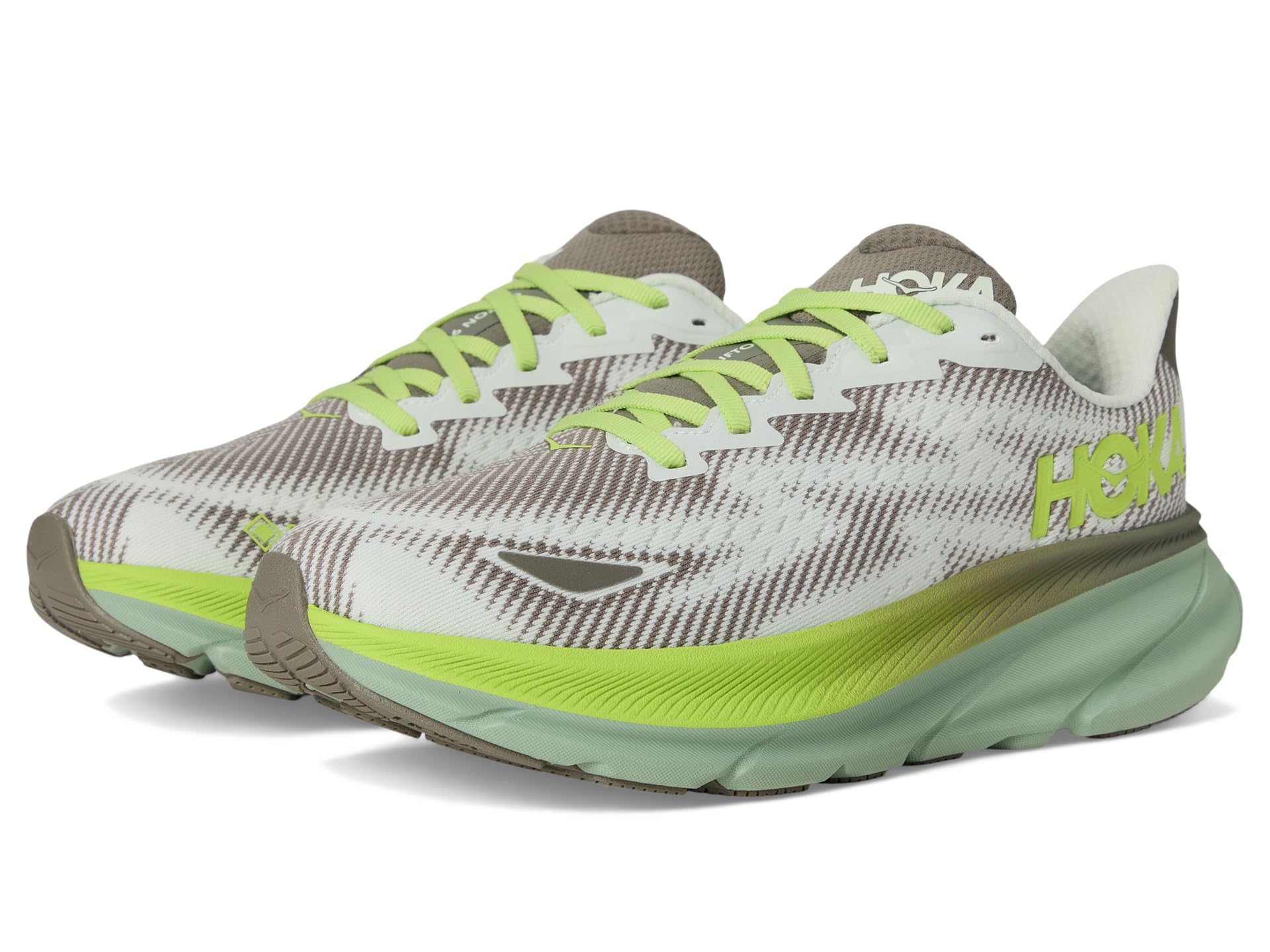 Hoka Men's Clifton 9 GTX® Slate/Aloe Vera 14 Medium