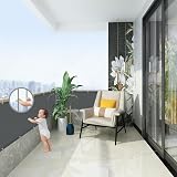AXT SHADE Balcony Privacy Screen 90x500cm Waterproof Anthracite view 4