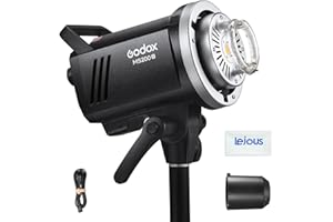 Godox MS200V Compact Studio Strobe Flash Light, 200ws GN53 5600K Bowens Mount Monolight, 2.4G Wireless X System, 10W LED Mode