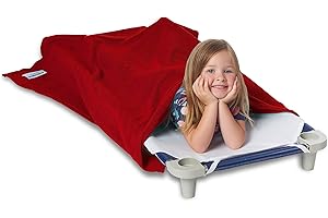ROLLEE POLLEE Northwest Red Sleeping Bag for Kids - Super Soft Anti-Pill Fleece Blanket, Single - Cozy Nap Time Solution for Children, 36" x 48"