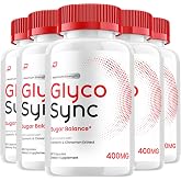 Glyco Sync Capsules &ndash; GlycoSync Sugar Optimizer Advanced Supplement, All Natural Formula to Maintain Healthy Levels, Maximum Strength, Glyco Sync Reviews (5 Pack - 300 Capsules)
