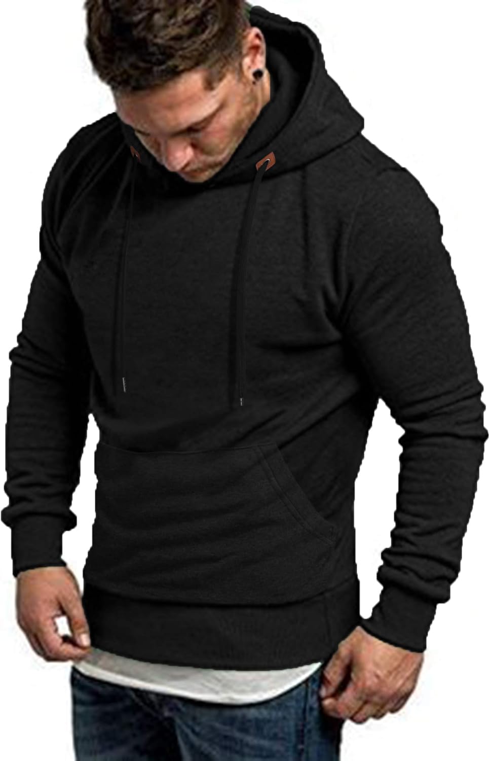 COOFANDY Men's Workout Hoodie Gym Sport Sweatshirt Athletic Pullover Casual Fashion Hooded with Pocket at  Men’s Clothing store
