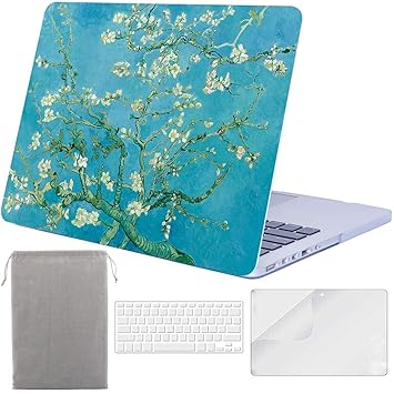 No Cd Rom 12 15 Version Icasso Macbook Pro 13 Retina Case Model A1425 A1502 Rubber Coated Hard Shell Protective Cover For Macbook Pro 13 Inch Retina River Sand With Keyboard Cover Office Supplies Carrying Cases