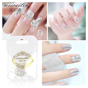 Nail Jewels Amazon amazon com qimyar nail art rhinestone alloy tie bow designs 3d diy charms diamond decoration glitter manicure studs tips 20pcs beauty