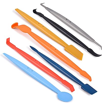 Winjun 7 in 1 Magnet Micro Rakel Set Unterschiedliche Folienrakel zum Folie Kante Verschluss Steck für Autofolie Tönungsfolie