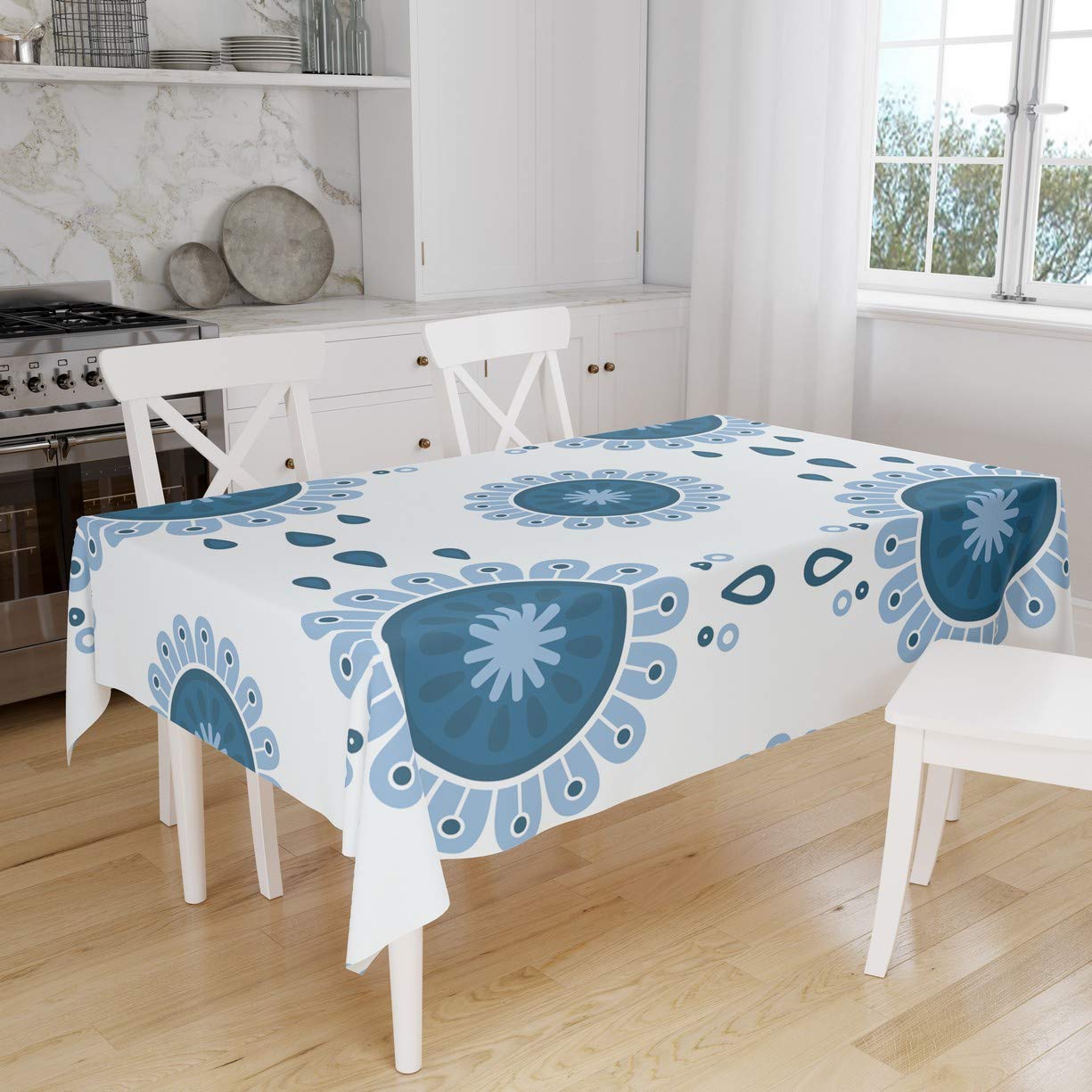 Bonamaison Kitchen Decoration, Tablecloth, 140cm x 160cm - Designed and Manufactured in Turkey