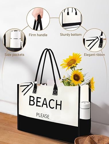 Cute Beach Tasche Canvas Beach Tote Bag For Women Extra Large Xl
