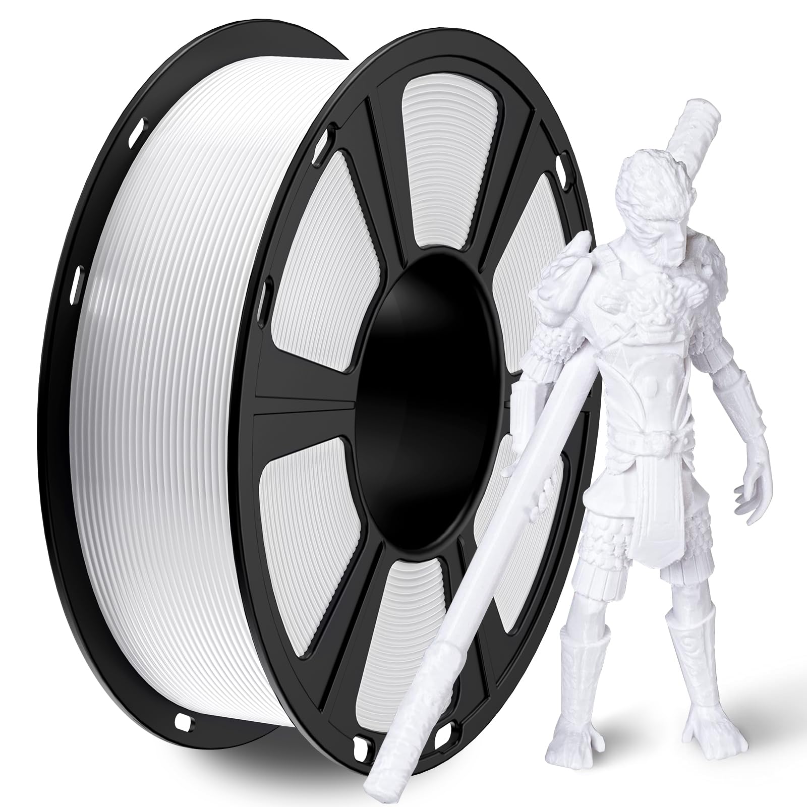 PETG Filament,3D Printer Filament,GIANTARM PETG Filament 1.75mm,Dimensional Accuracy +/- 0.02mm, 1kg,White