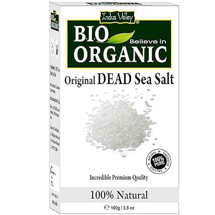 Indus Valley Bio Organic 100% Natural original premium quality Dead Sea Salt 100gm