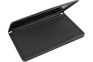 MaxMark Large Premium Black Ink Stamp Pad - 3.5" x 6.25" - Quality Felt Pad