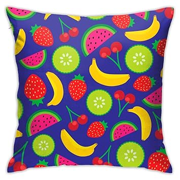 Amazon Com Cartoon Fruit Stylish Home Pillowcase Polyester Plush