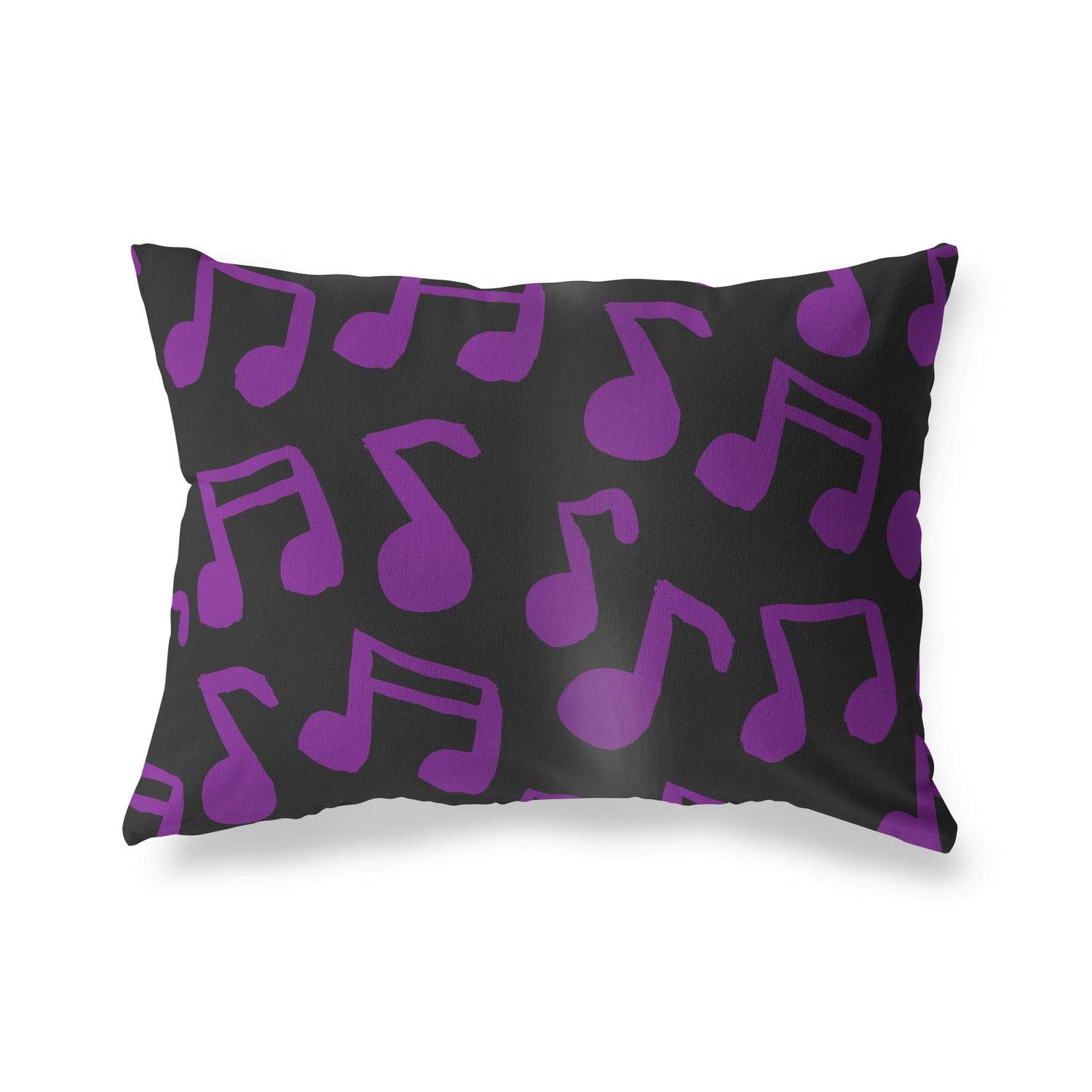 Bonamaison Decorative Cushion Cover Purple & Black, Throw Pillow Covers, Home Decorative Pillowcases for Livingroom, Sofa, Bedroom, Size: 35x50 Cm - Designed and Manufactured in Turkey