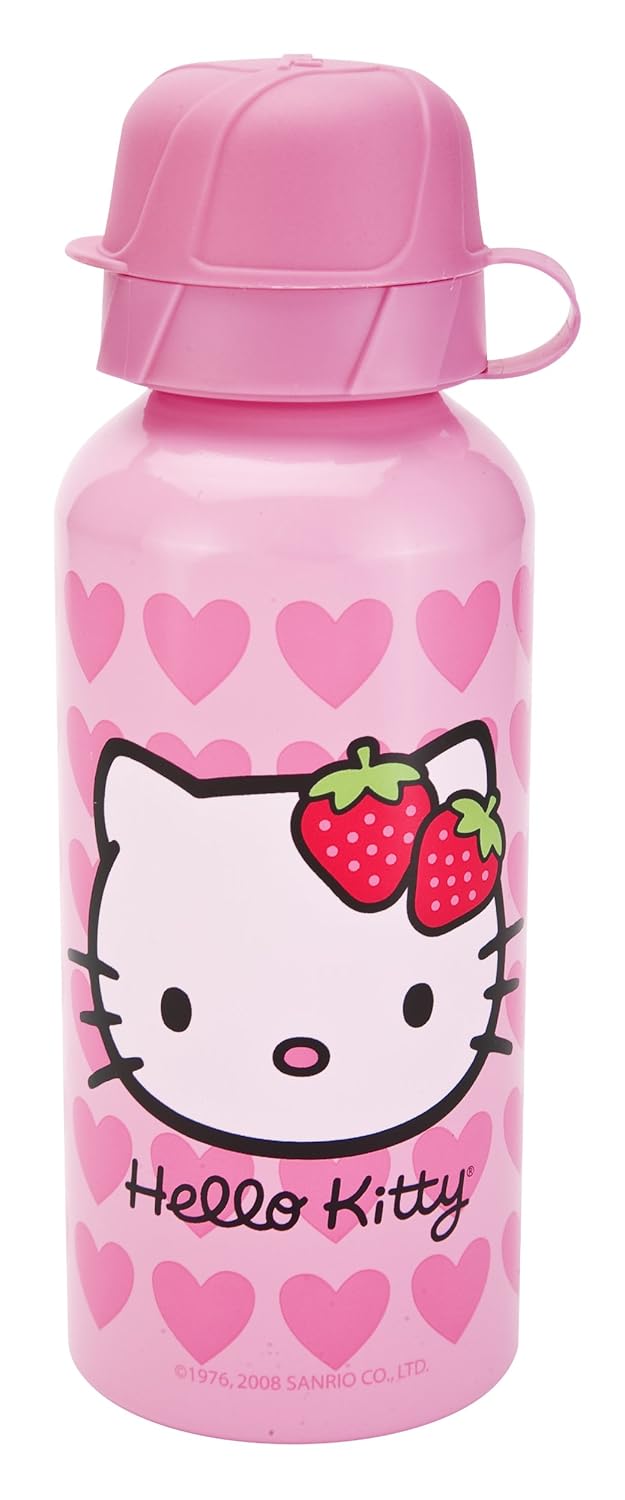 Zak Designs Hello Kitty 13Ounce Aluminum Sports Bottle