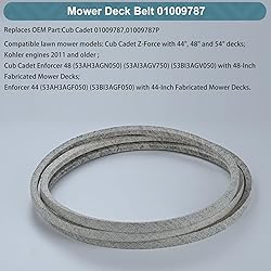 5/8 x 80 Inch Mower Belt Replace for Cub Cadet