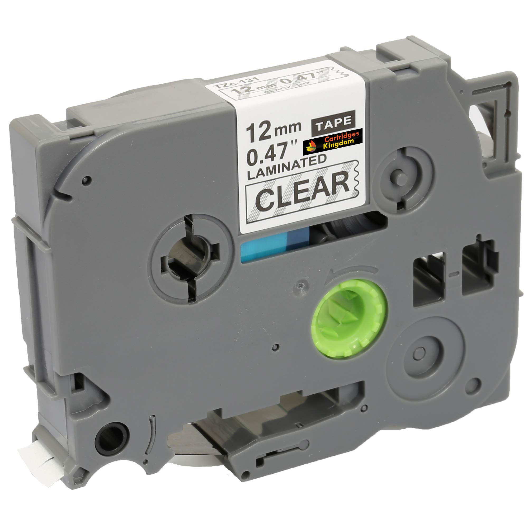 Compatible TZ 12mm x 8m Label Tape for Brother P-Touch TZe-131 TZ-131 Black on Clear