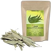 FullChea - Dried Eucalyptus Leaves - 4oz/114g - Hojas de Eucalipto - Premium Chinese Dried Eucalyptus Herb Whole Leaf - Non-GMO - Caffeine-free - Easy Breathing Support