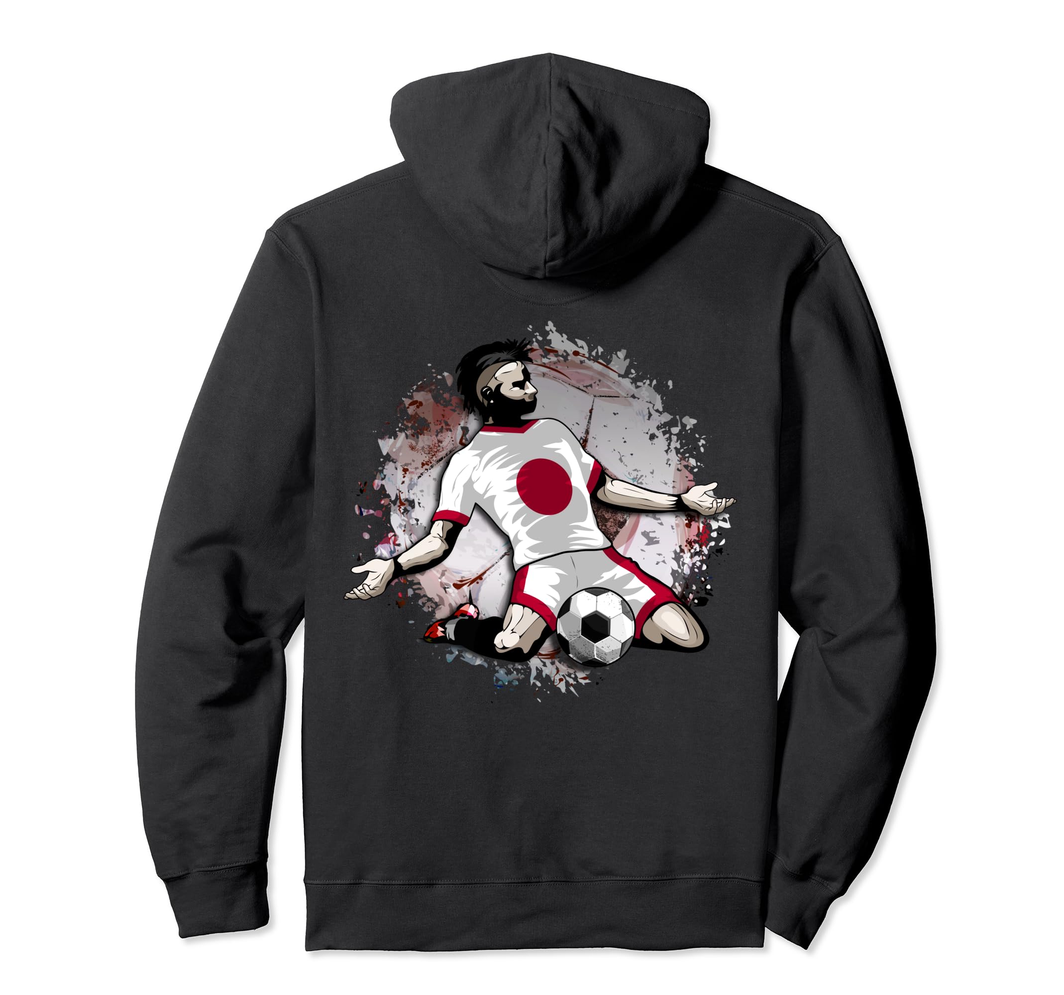 Japan Soccer Japanese National Flag Proud Football Lovers Pullover Hoodie