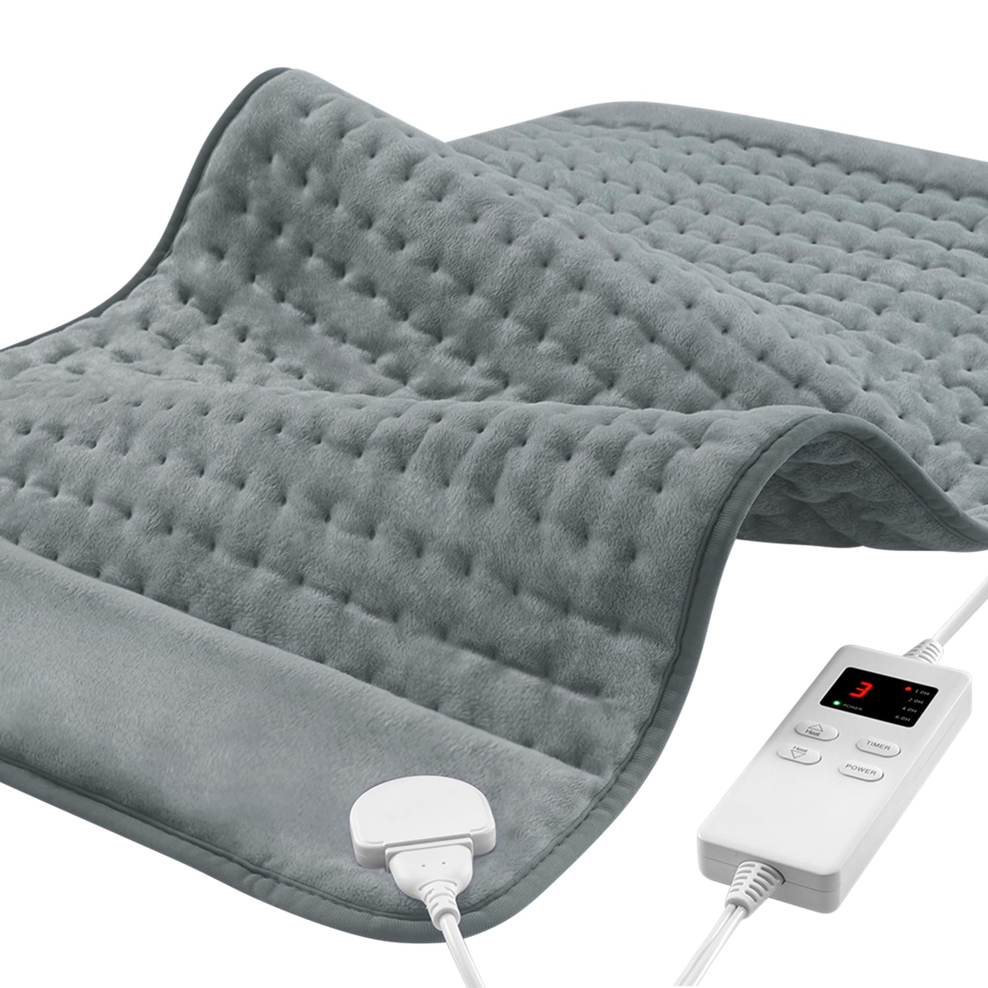 Photo 1 of 12"x24" Heating Pad, Electric Heating Pads for Neck and Shoulders and Back Pain Cramps Relief, Portable Heating Pad Birthday Christmas Gifts for Women, Men, Wife, Dad
