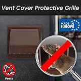 Repa Market 4 Inch Exhaust Vent with Rain Cover Backdraft Damper Brown ABS view 3