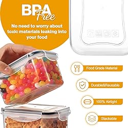 YASHE Airtight Pantry Storage Containers Set of