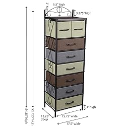 Household Essentials Victorian Style 8-Drawer Tower