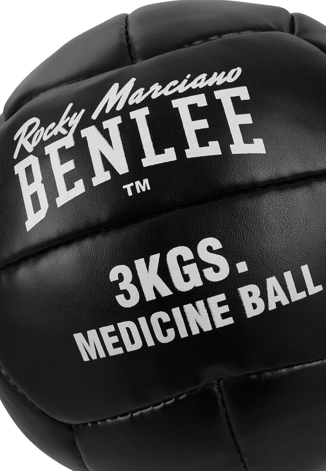 Ben Lee Rocky Marciano Unisex - Adults Paveley Artificial Leather Medicine Ball, Black, 3kg - Image 3