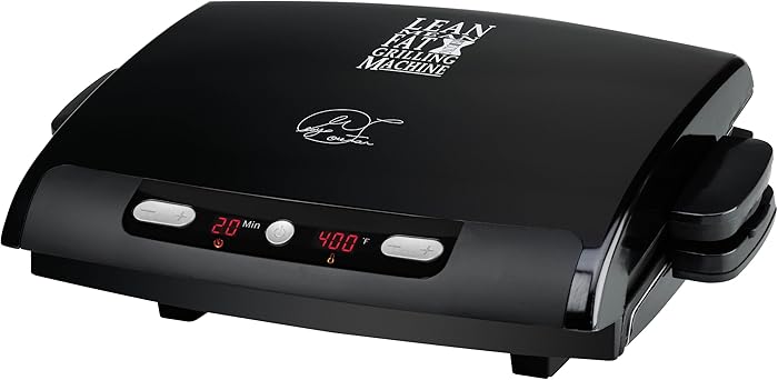George Foreman GRP99BLK 100-Square-Inch Nonstick Countertop Grill, Black