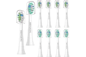 MRYUESG Replacement Toothbrush Heads for Philips Sonicare Replacement Heads, 10 Pack, Electric Tooth-Brush Head Compatible with Phillips Sonic Care