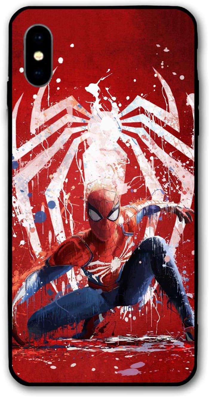 iPhone Xs Max Case 6.5",Comics Theme Design Full Body Protection Shockproof Cover Case (Spider-Man)