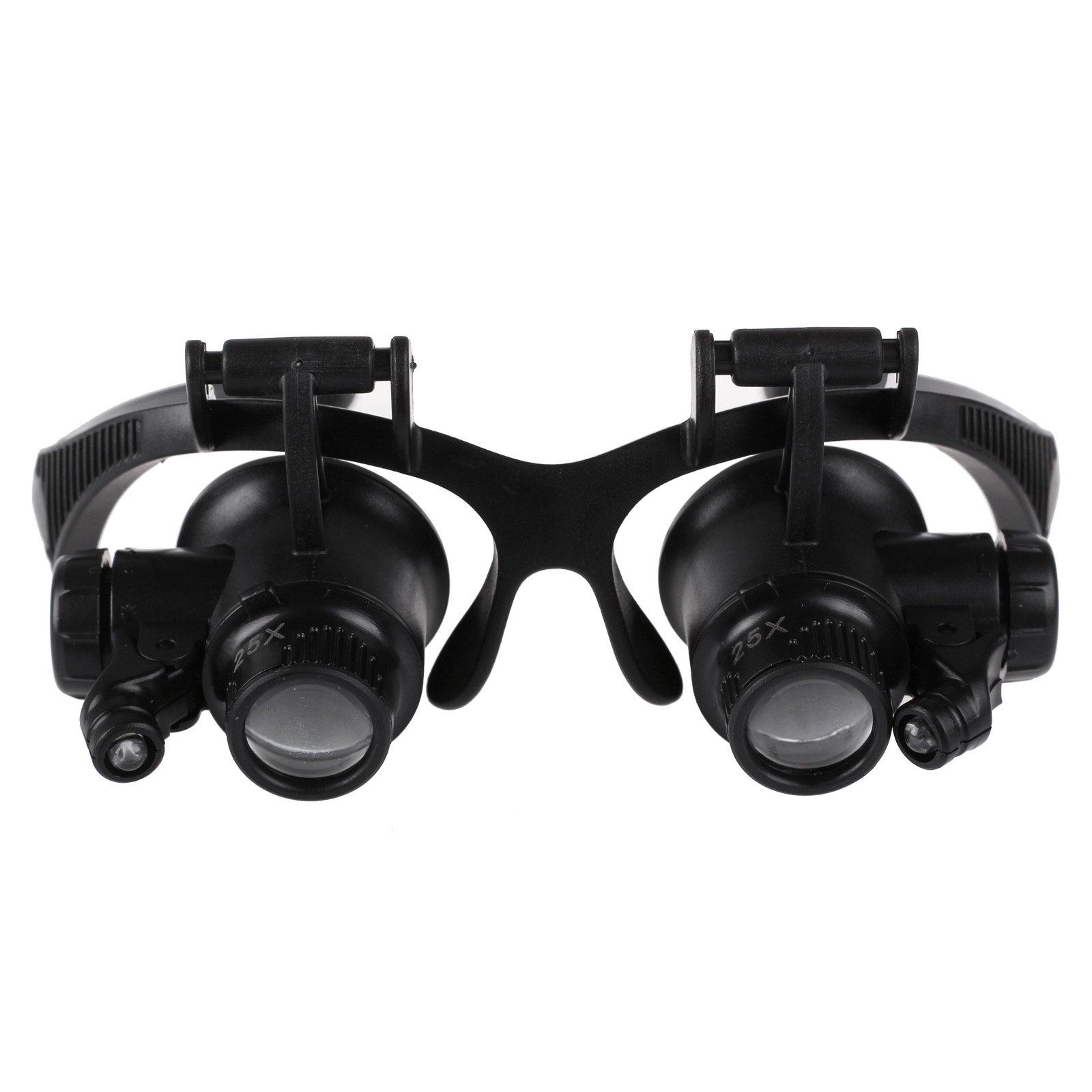 Jewelers New Glasses Magnifier Head Glass Loupe with LED Light