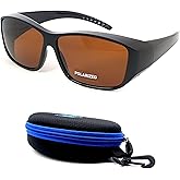 BLUE CUT Fit Over Polarized Sunglasses Solar Shield Sunglasses To Wear Over Glasses