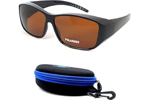 BLUE CUT Fit Over Polarized Sunglasses Solar Shield Sunglasses To Wear Over Glasses