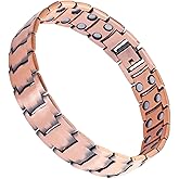 Shield Copper Bracelet – Adjustable Magnetic Bracelet for Men & Women, Pure Copper with 8 Powerful 3000 Gauss Magnets, Sleek Wellness Design for Comfort, Balance & Energy – One Size Fits Most