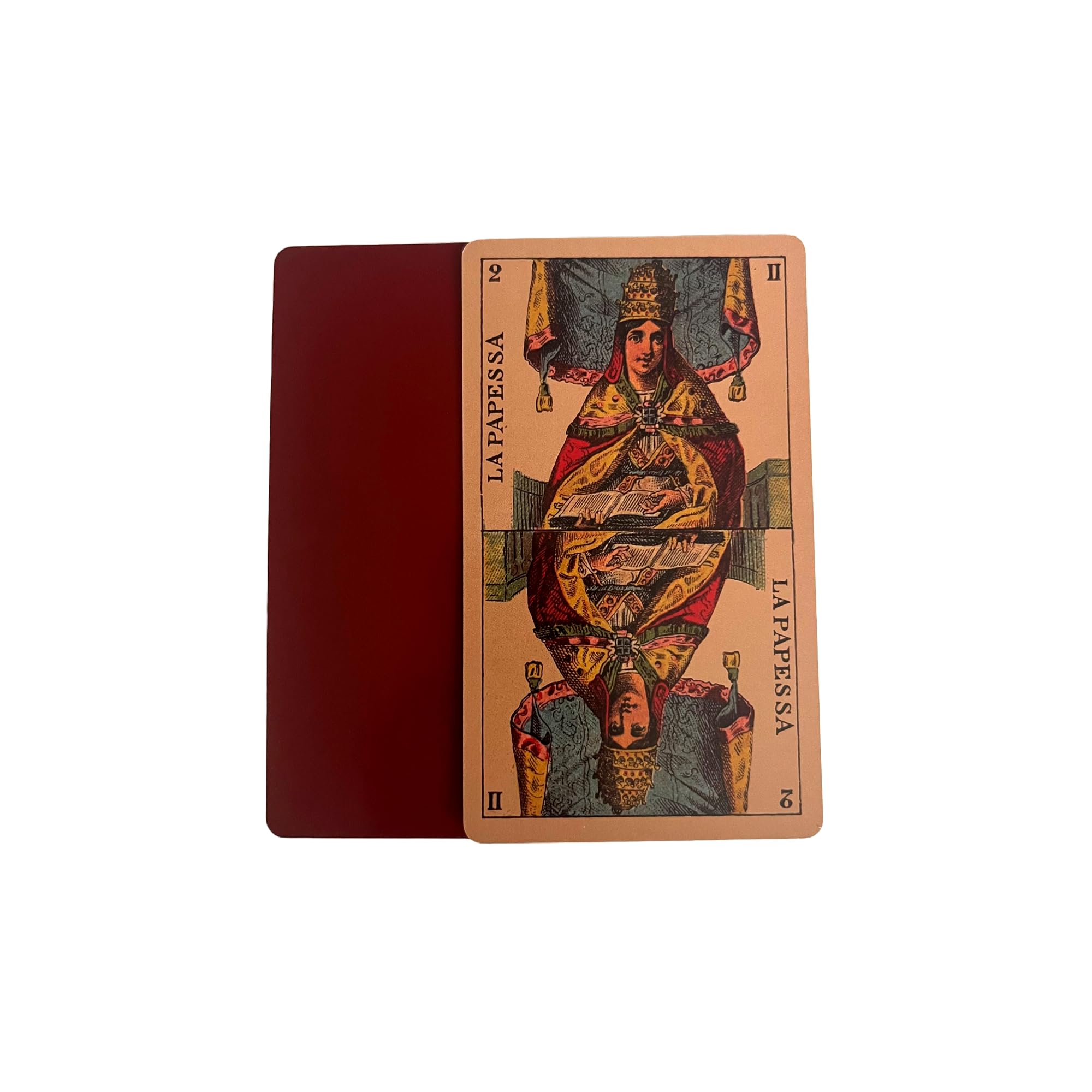 Vieux Monde Express Tarot Della Rocca & Guide | Made in USA | Tarot Milanese | for Divination | 78 Cards | Full Size