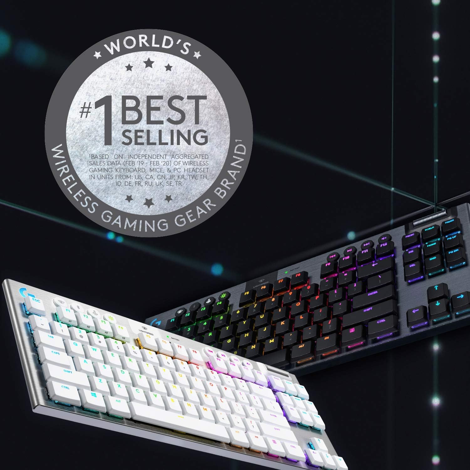 Logitech G915 LIGHTSPEED TKL Tenkeyless Wireless Mechanical Gaming Keyboard with low profile GL-Tactile key switches - Image 4