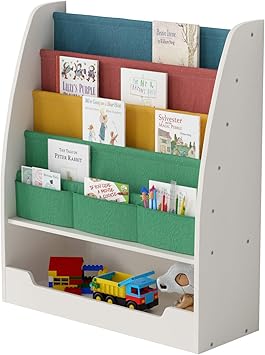 children's bookshelf with storage