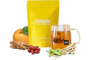 Odada Heart Warm Tea - Cozy Seasonal Wellness Blend with Korean Pear & Bellflower Root, Natural Throat Comfort & Inner Warmth, Caffeine-Free, 24 Bags
