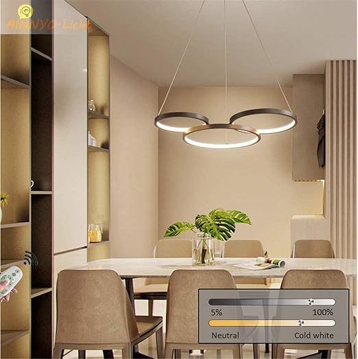 Moderne Esszimmerlampe Led Pendelleuchte Dimmbar Mit Fernbedienung Esstisch Hangeleuchte Rund Ring Pendellampe Hohenverstehbar Hangelampe Fur Esstischlampe Esszimmer Buro Schlafzimmer Decken Lampe Amazon De Beleuchtung